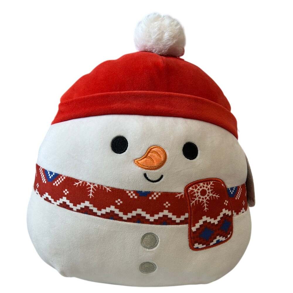 Manny The Snowman Squishmallow 12" NWT